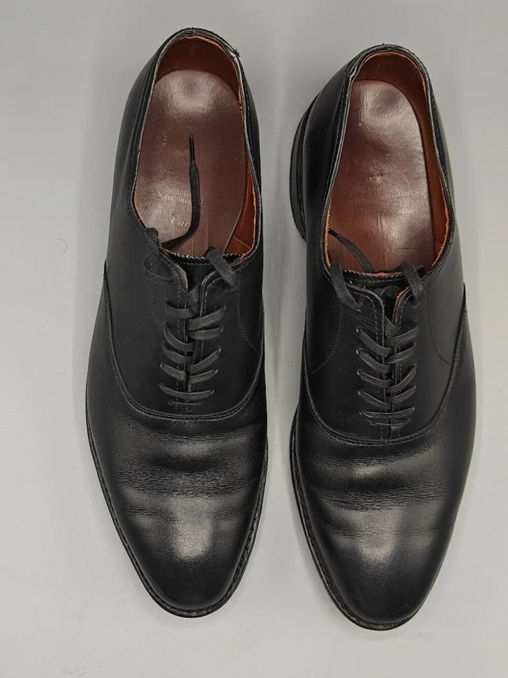 Allen Edmonds Carlyle Oxford Mens 9.5 D Black Good Leather Dress Shoes 8830